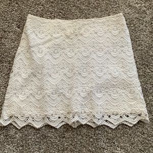 White forever 21 skirt